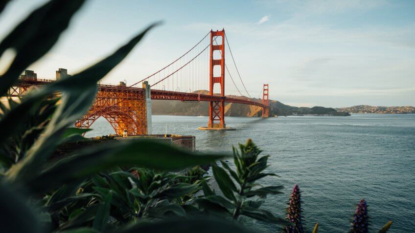San Francisco gate bridge view