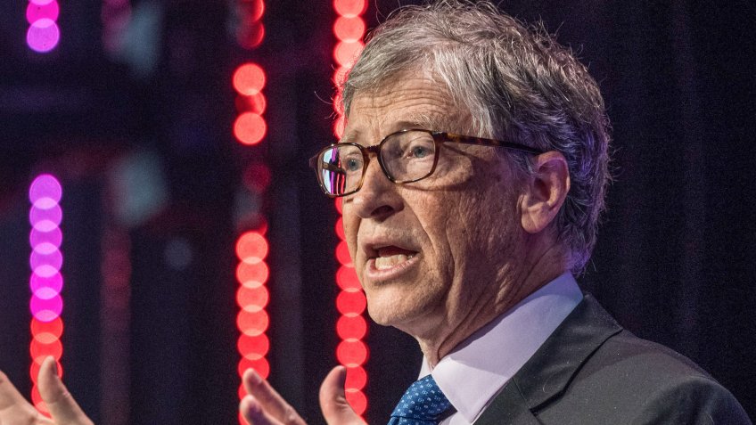 Mandatory Credit: Photo by James Gourley/REX/Shutterstock (9635529l)Bill GatesThe Malaria Summit, London, UK - 18 Apr 2018.