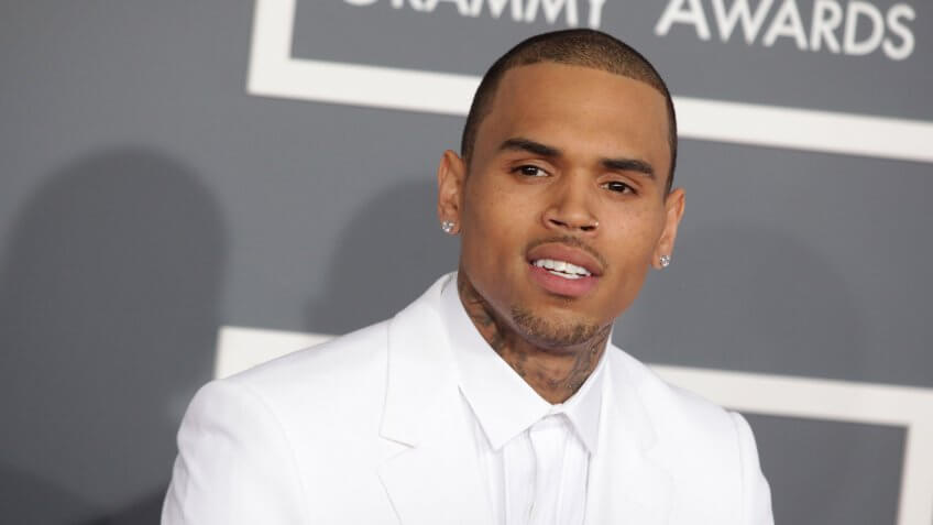 LOS ANGELES - FEB 10: Chris Brown arrives to the 2013 Grammy Awards on February 10, 2013 in Hollywood, CA.