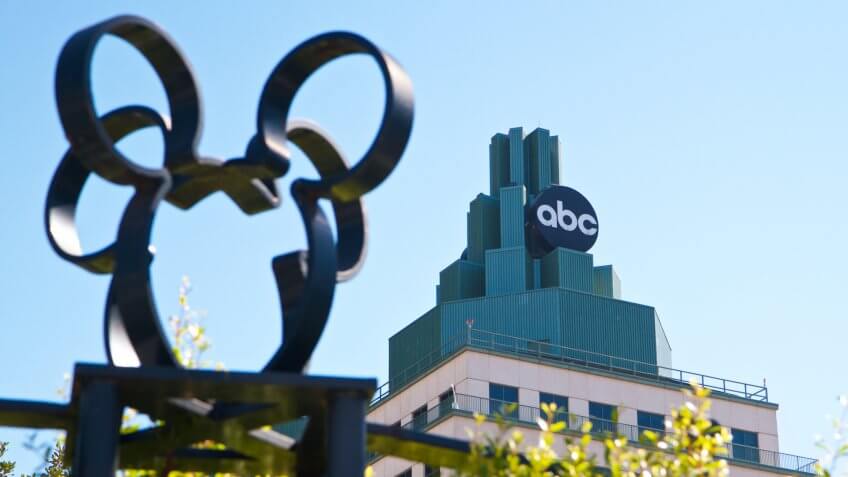 BURBANK, CA - SEPTEMBER, 9 2017: The building for ABC West Coast operations sits across the street from its parent company the Walt Disney Studios.