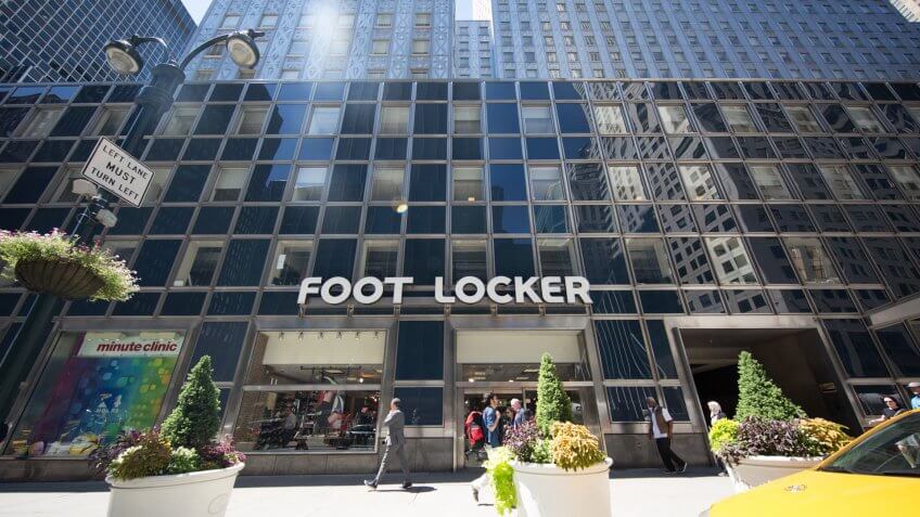 New York, July 19, 2018:Foot Locker store in New York.