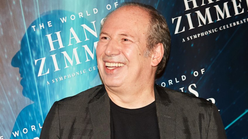 German film score composer Hans Zimmer poses during a photocall prior to his concert 'The World of Hans Zimmer'