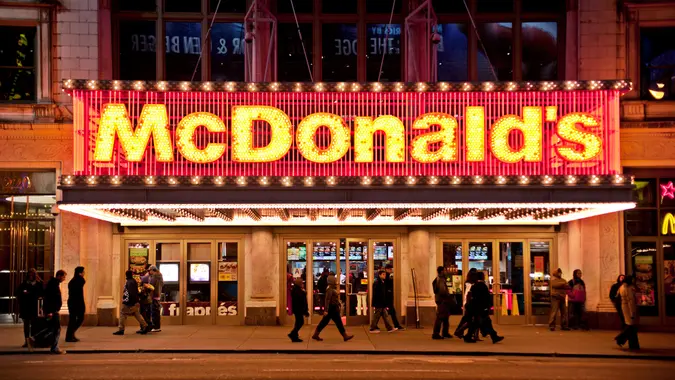 "McDonalds, 8th Avenue, Architecture, Blurred Motion, Building Exterior, Built Structure, Business, CONTEMPORARY, City Life, City Street, Commercial Sign, Crowd, Electronic Billboard, Entertainment Building, Famous Place, Food and Drink Establishment, Group Of People, Illuminated, Lifestyles, Manhattan, Midtown Manhattan, Mode of Transport, National Landmark, Neon Light, New York City, Number of People, Outdoors, Pedestrian", People, People In The Background, Photography, Public Building, Retail, Retail Place, Store Sign, Street Light, Theater Marquee, Times Square, Traffic, Travel, Travel Destinations, USA, Urban Scene, Yellow Taxi, billboard, city, public transportation, store, street, tourism