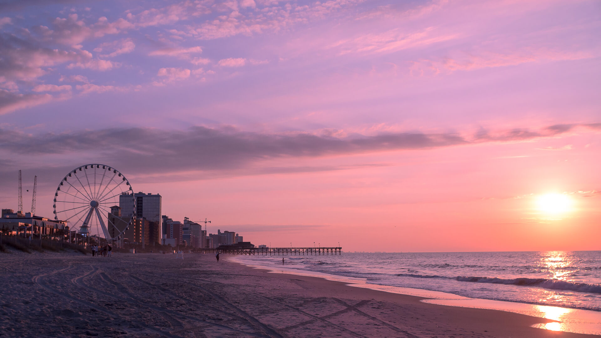 Myrtle Beach South Carolina at dusk