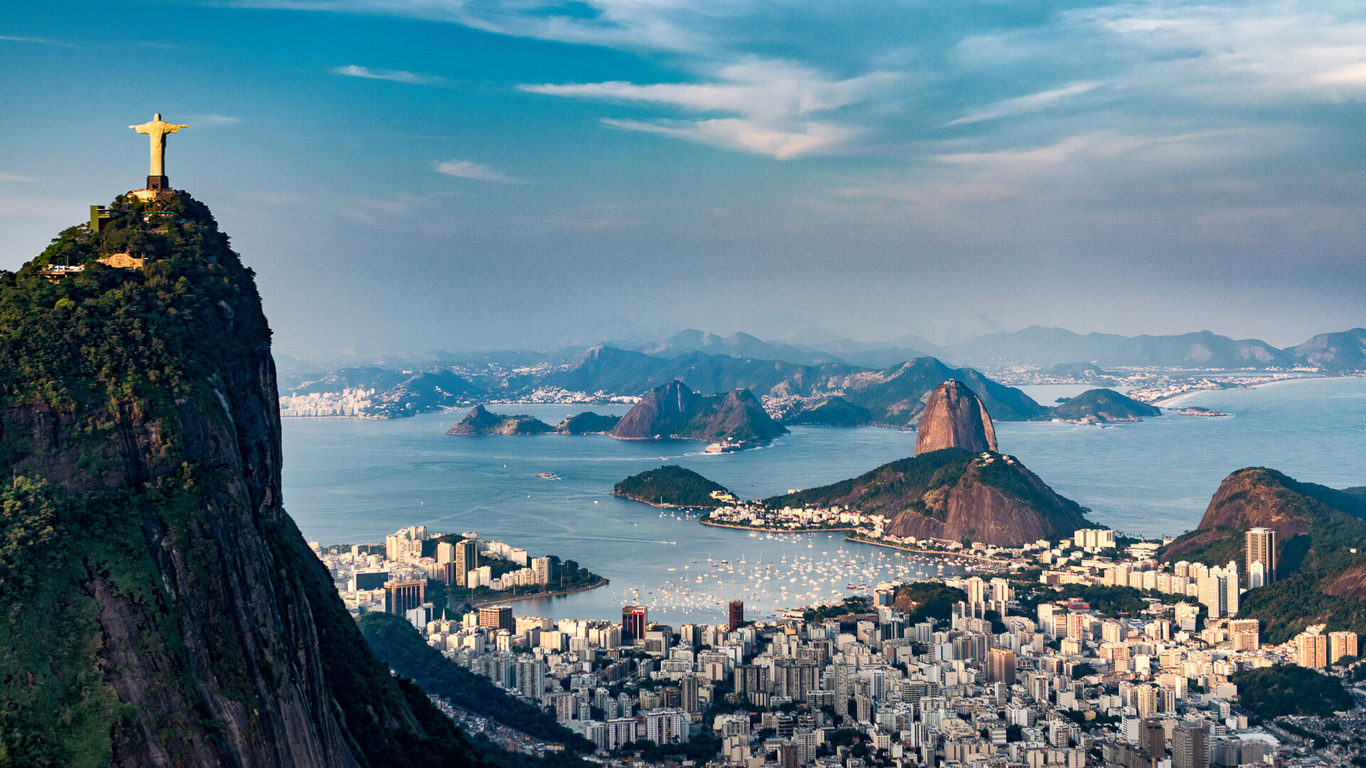 Aerial view of Rio De Janeiro.