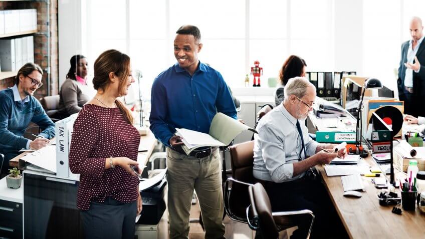 Business Team Working Office Worker Concept.