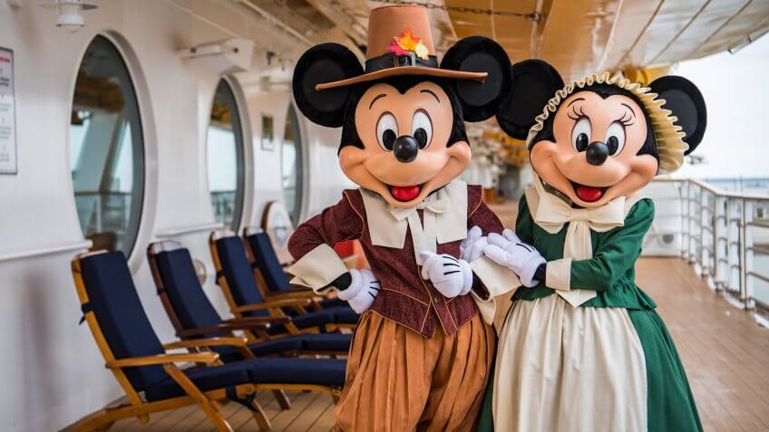 In the spirit of holiday cheer, Disney Cruise Line adds sparkle to each ship during Very Merrytime Cruises, with Disney characters dressed in festive attire, special stem-to-stern holiday events, traditional "turkey day" fanfare, Christmas feasts, "snow flurries" and New Year's Eve galas.