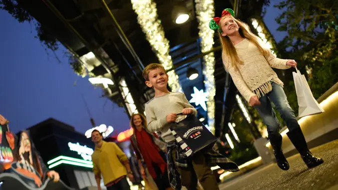 Guests will be transported to a magical winter wonderland as they visit Disney Springs during the holiday season.