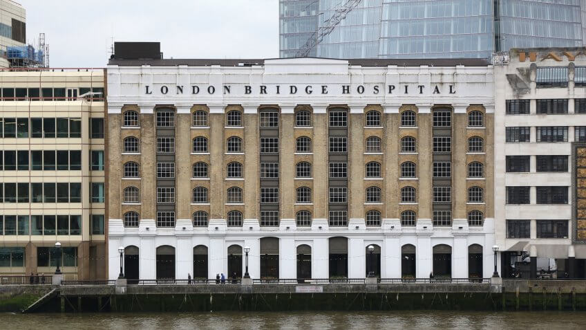 LONDON, UK - APRIL 22, 2016: London Bridge Hospital in the UK.