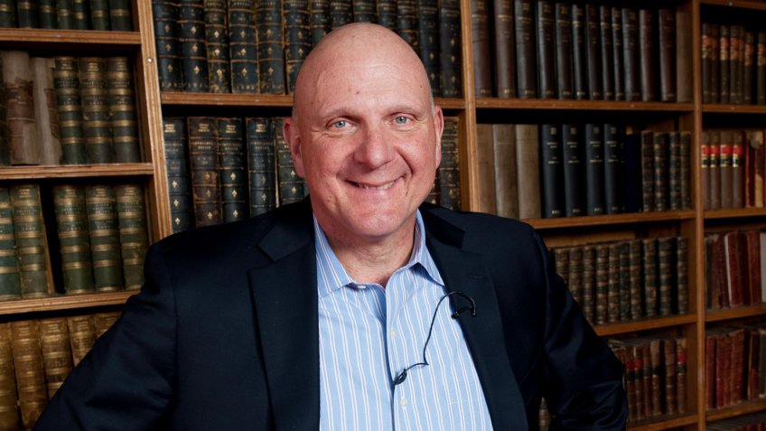 Mandatory Credit: Photo by Roger Askew/REX/Shutterstock (3621431l)Steve Ballmer, ex -CEO of MicrosoftSteve Ballmer speaking at the Oxford Union, Oxford, Britain - 04 Mar 2014Under his leadership the company has more than tripled its revenue and doubled profits, as well as buying Skype and entering into the tablet and mobile phone markets.