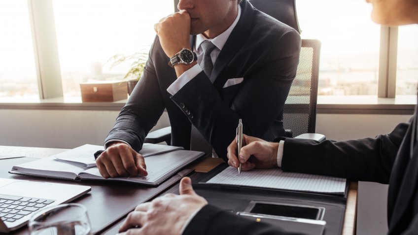 businessmen having a meeting