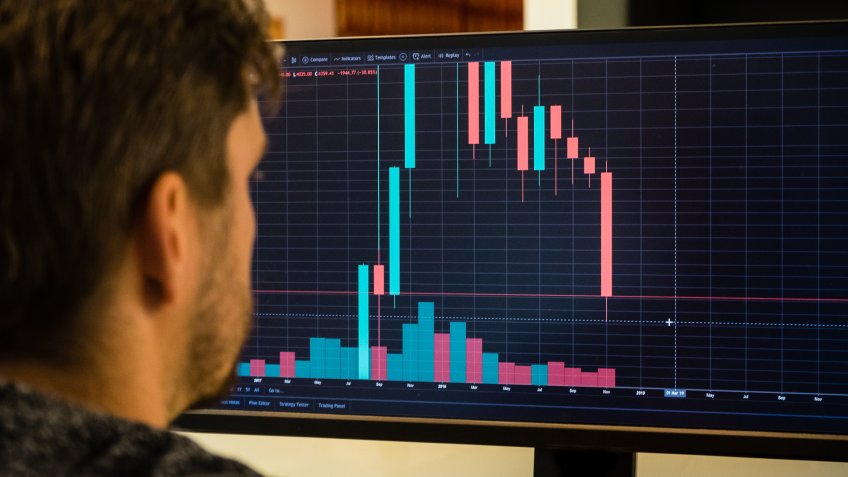 Bitcoin crypto currency trading chart