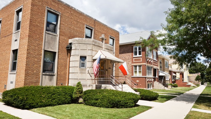 Saint Camillus Rectory in Garfield Ridge, a neighborhood of Chicago on the Southwest Side.