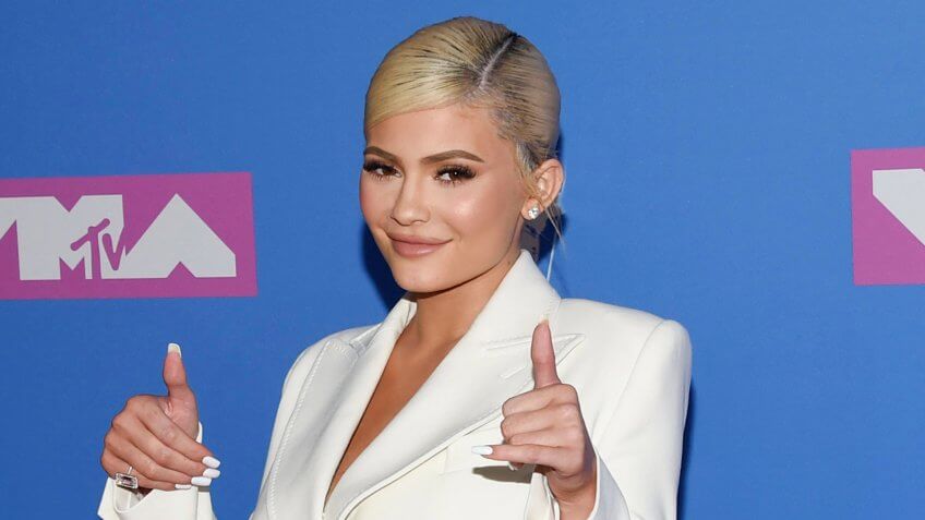 Kylie Jenner arrives at the MTV Video Music Awards at Radio City Music Hall, in New York 2018