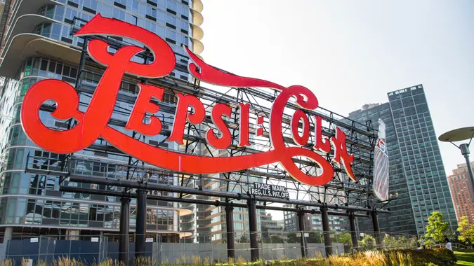 Queens, New York, USA - September 19, 2013: Landmark Pepsi Cola sign in Long Island City, New York City on September.