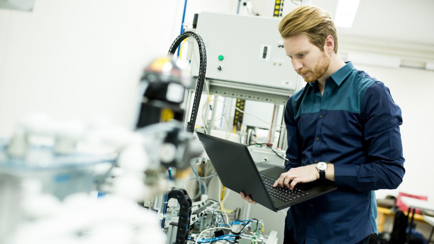 Engineer in the factory.