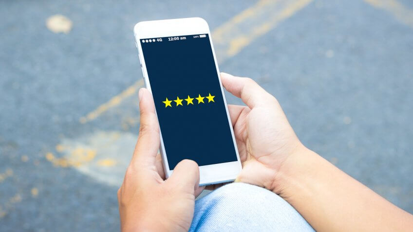 ratings on smartphone