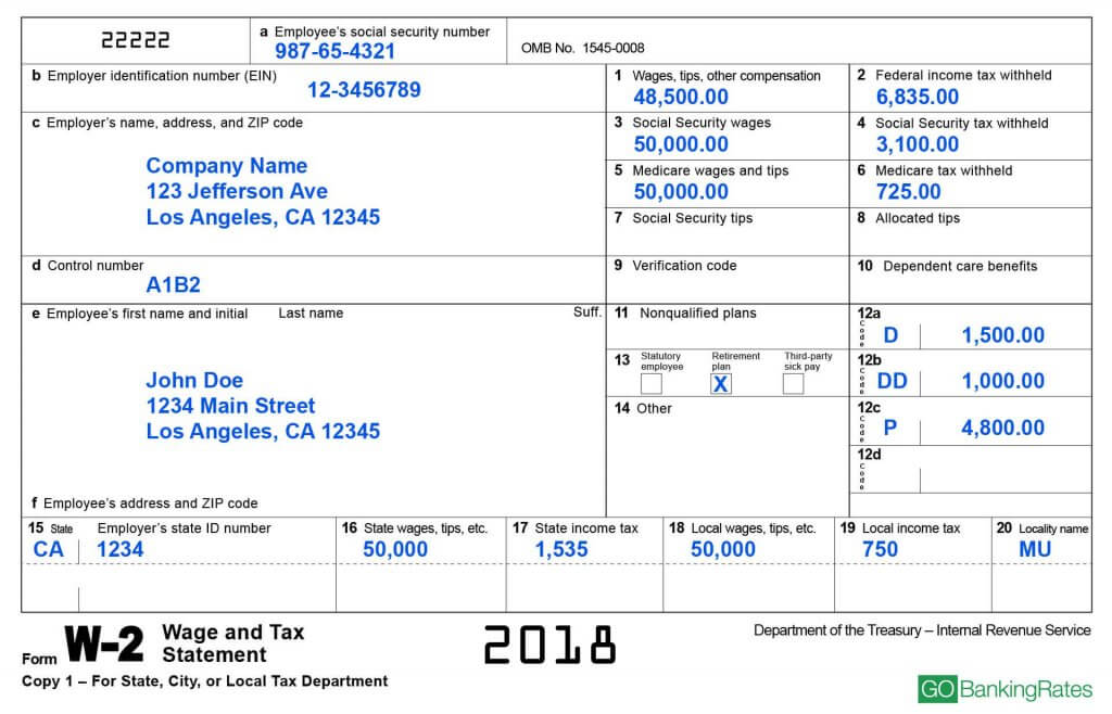 adjusted gross income 2016 w2 form