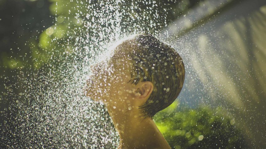 outdoor shower
