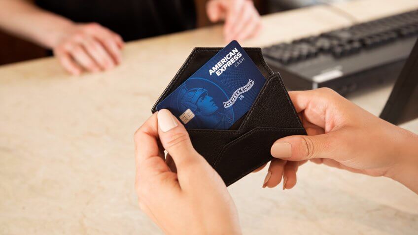 American Express cash credit card.