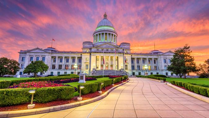 Little Rock, Arkansas, USA at the state capitol.