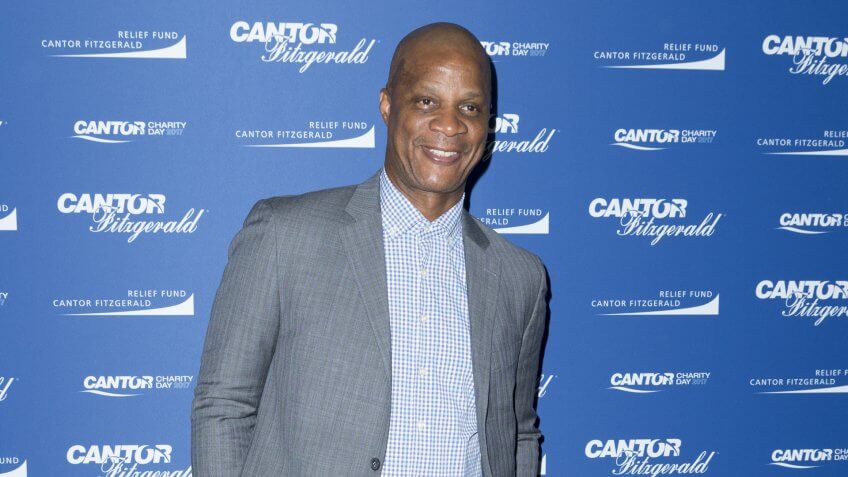 New York, NY - September 11, 2017: Darryl Strawberry attends Annual Charity Day hosted by Cantor Fitzgerald, BGC and GFI at Cantor Fitzgerald Park Avenue