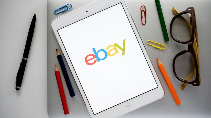 Ebay app on tablet