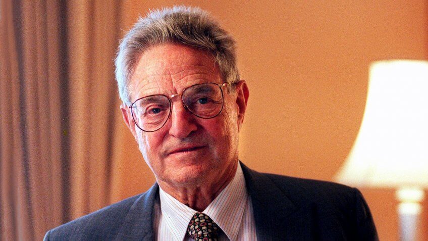 Mandatory Credit: Photo by Frank Sutton/REX/Shutterstock (385281e)GEORGE SOROSGEORGE SOROS IN HIS LONDON RESIDENCE, BRITAIN - JUN 2002.