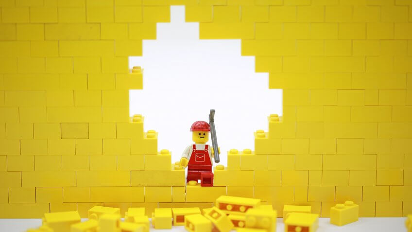 Hong Kong/China, May 25 2018: Studio shot of Lego people, combine from different set in Hong Kong.
