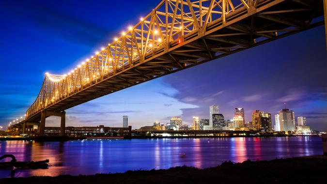 The New Orleans Skyline.