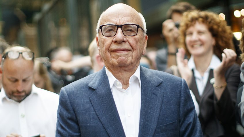 Rupert Murdoch, Owner of News Corp UK, and Fox News.