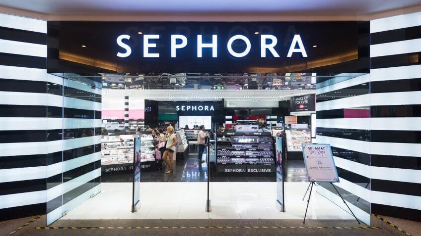 KUALA LUMPUR - JUNE 15, 2017: Sephora store in Bukit Bintang Street.