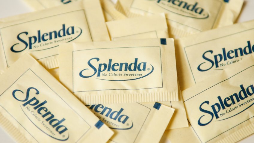 New York, USA - May 20, 2011: Splenda Product Shot zero calorie sweetener: Splenda in a yellow packet.