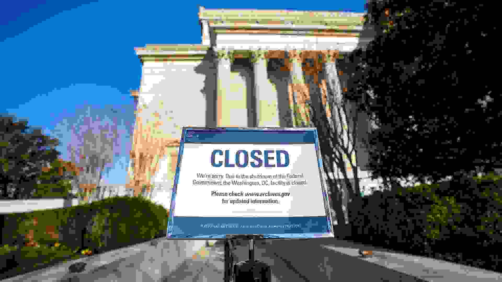 Government shutdown in Washington, DC