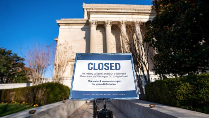 Government shutdown in Washington, DC