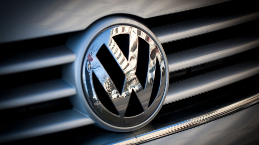 Munich, Germany - January 6, 2018. Volkswagen VW Badge on car bonnet.