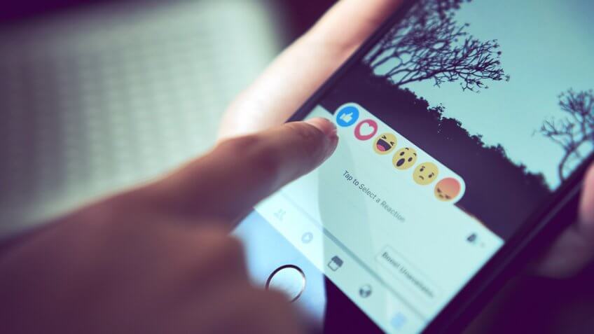 using Facebook app like on smartphone