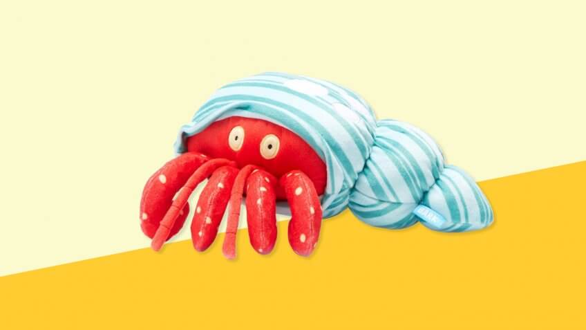 BARK Hermit Crab Shell Dog Toy — Homebody Homer the Crab.