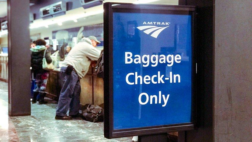 Amtrak baggage check-in