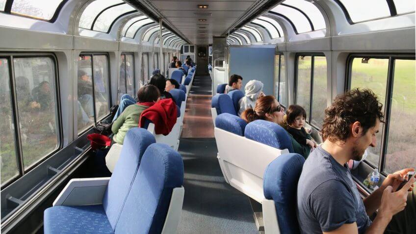 Amtrak lounge car