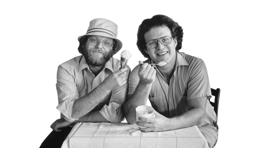 Ben Cohen and Jerry Greenfield of Ben & Jerry's Ice Cream