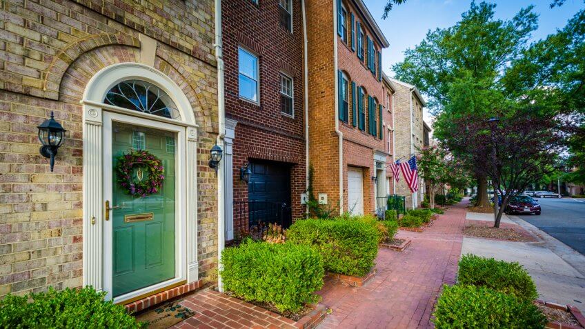 Houses in the Old Town of Alexandria, Virginia
