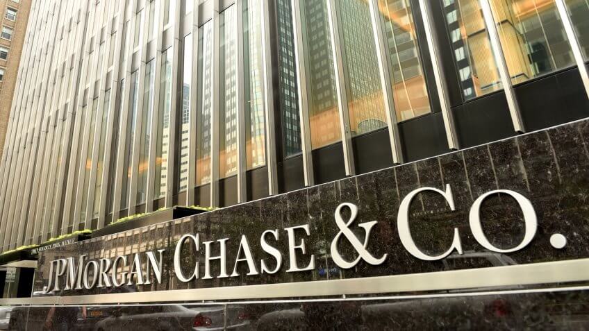 JP Morgan Chase bank building in New York
