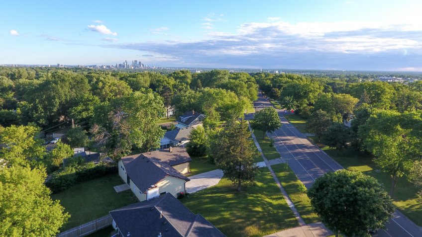 Minneapolis Minnesota aerial