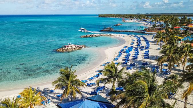 Princess Cays beach in Bahamas