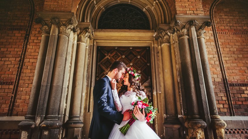 college architecture wedding