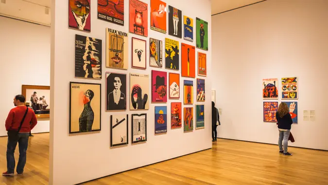 interior of the Museum of Modern Art in New York City
