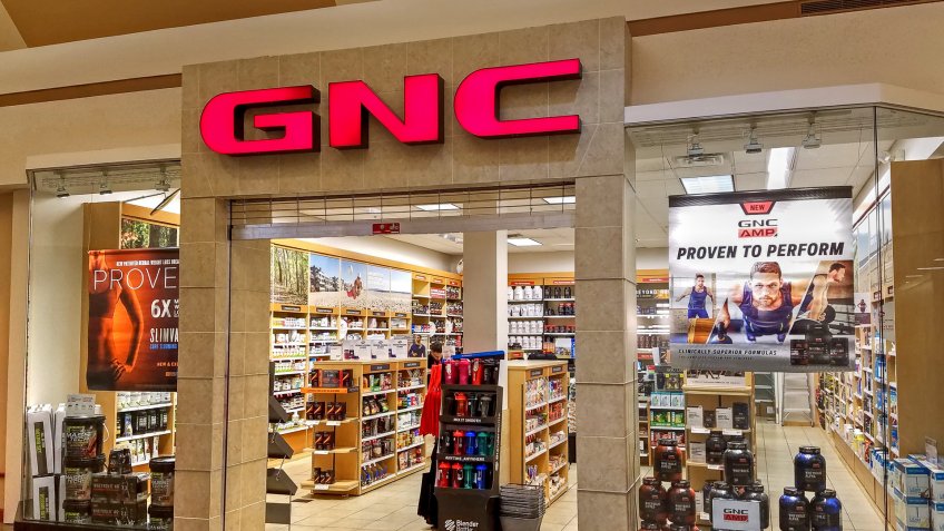 GNC store in shopping mall