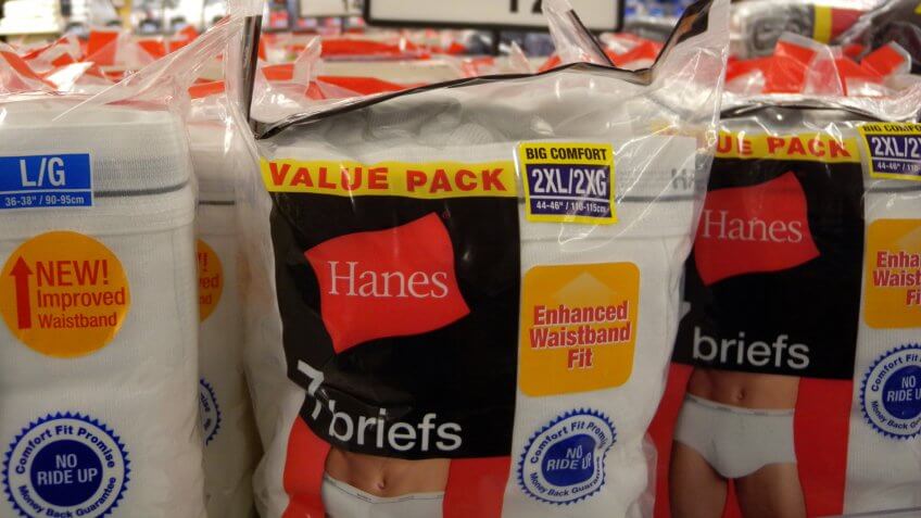 Hanesbrands on sale in store