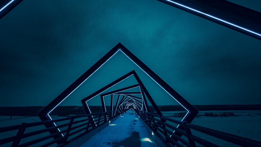 High Trestle Trail Bridge in Madrid Iowa
